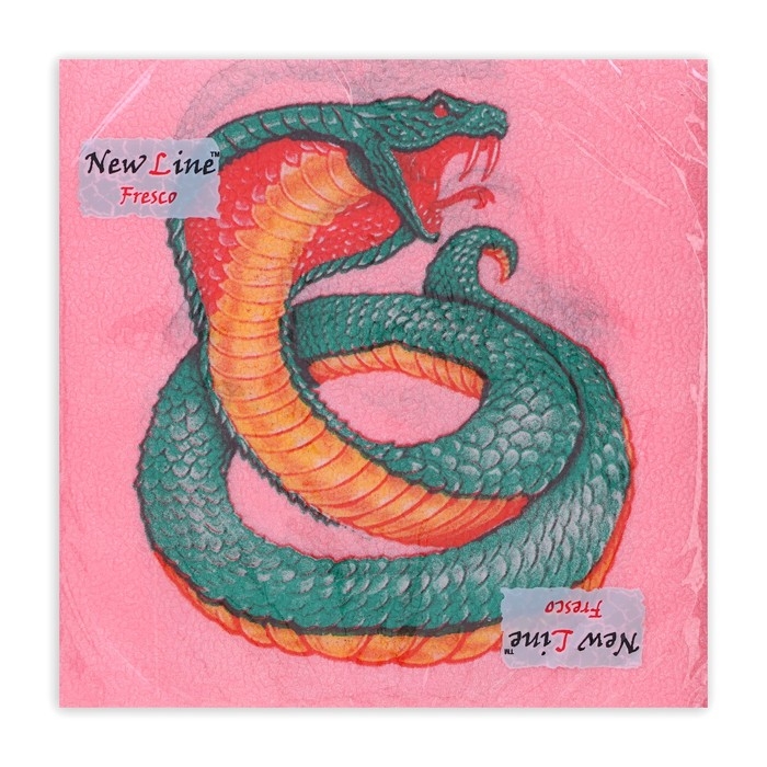 Новогодние салфетки бумажные New Line Fresco &laquo;Змея на красном&raquo; 2 слоя, 33х33 см, 20 шт