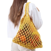 Авоська 35 х 48 см, ручка 14 см, клетка 3.5 см, желтая Авоська 35 х 48 см, ручка 14 см, клетка 3.5 см, желтая