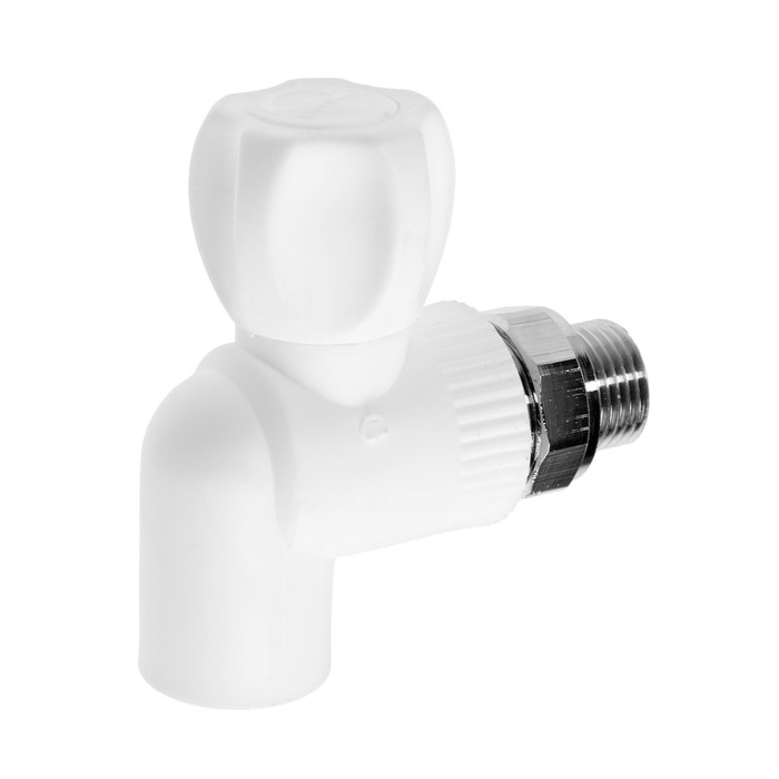 Кран радиаторный MeerPlast, 20x1/2 Кран радиаторный MeerPlast, 20x1/2", полипропиленовый, угловой