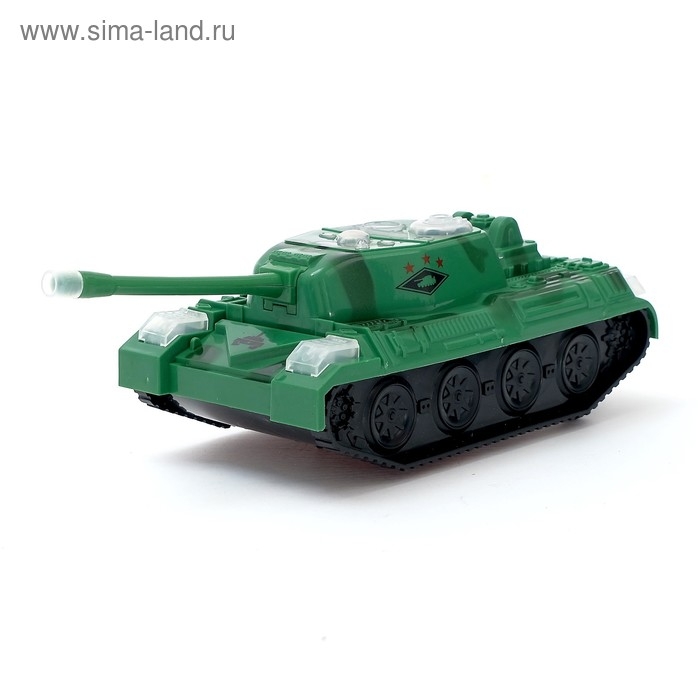 Танк &laquo;Победитель&raquo;, работает от батареек, световые и звуковые эффекты, МИКС