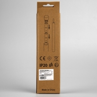 Светодиодная свеча восковая &laquo;Красная&raquo; 2 x 19 см, батарейки ААx2 (не в комплекте), свечение тёплое белое