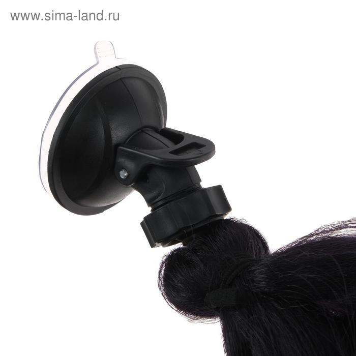 Коса на мотошлем, крепление присоской, 60 см, черно-красный Коса на мотошлем, крепление присоской, 60 см, черно-красный