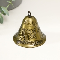 Колокольчик бронза "Дракон и Феникс" d=6 см Колокольчик бронза "Дракон и Феникс" d=6 см