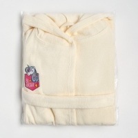 Халат махровый детский "Единорог", р-р 34, цв.молочный 340 г/м2 хл.100% с AIRO Халат махровый детский "Единорог", р-р 34, цв.молочный 340 г/м2 хл.100% с AIRO