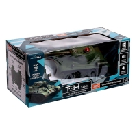 Танк радиоуправляемый Т34, работает от аккумулятора, свет и звук, цвет зелёный Танк радиоуправляемый Т34, работает от аккумулятора, свет и звук, цвет зелёный