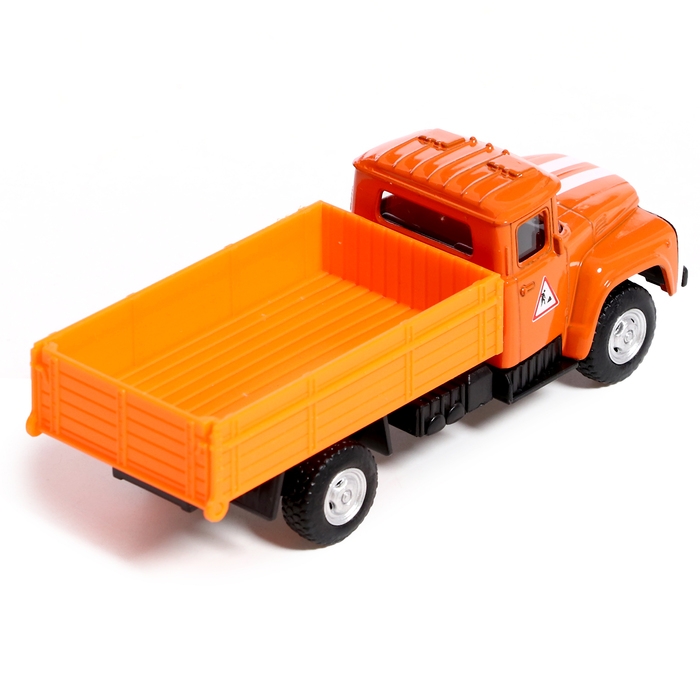 Грузовик металлический «ЗИЛ. Бортовой», инерционный, 1:54, цвет оранжевый Грузовик металлический «ЗИЛ. Бортовой», инерционный, 1:54, цвет оранжевый