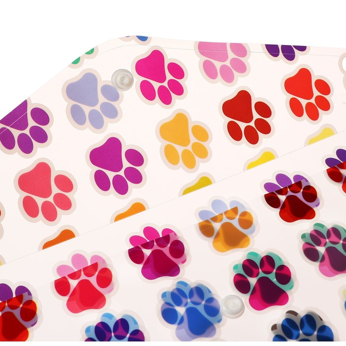 Набор папок-конвертов на кнопке А4, 160 мкр, 12 штук, МИКС Набор папок-конвертов на кнопке А4, 160 мкр, 12 штук, МИКС