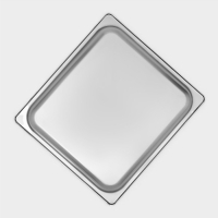 Гастроемкость 2/3 из нержавеющей стали, 65 мм, 35,5&times;32,5&times;6,5 см, толщина 0,8 мм