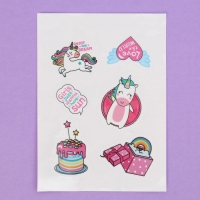 Набор детской косметики с наклейками «Твоя магия», тени, блеск для губ Набор детской косметики с наклейками «Твоя магия», тени, блеск для губ