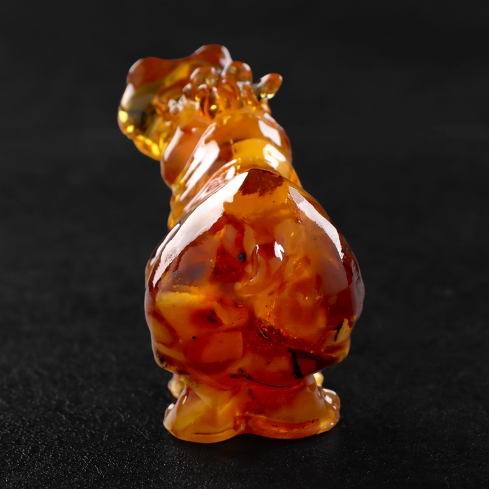 Сувенир Сувенир "Бегемот", янтарь