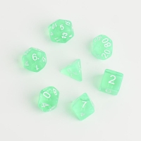 Набор кубиков для D&D (Dungeons and Dragons, ДнД), серия: D&D, "Время игры. Сияние", 7 шт Набор кубиков для D&D (Dungeons and Dragons, ДнД), серия: D&D, "Время игры. Сияние", 7 шт