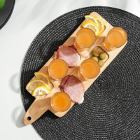 Доска - менажница для подачи шотов Adelica, на 5 рюмок, 30&times;13&times;1,8 см, берёза