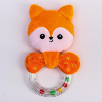 Погремушка колечко Мякиши «Лиса, Мишка, Олененок, Цыпленок», виды МИКС Погремушка колечко Мякиши «Лиса, Мишка, Олененок, Цыпленок», виды МИКС