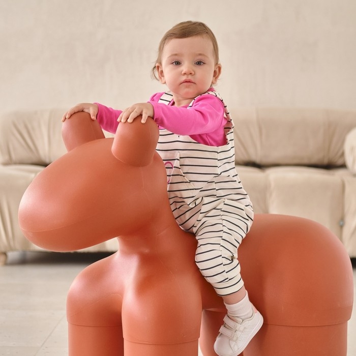 Комплект для девочки (боди, комбинезон) Крошка Я "Love", рост 68-74 см