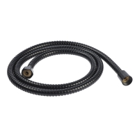 Душевой шланг ZEIN Z30PB, 150 см, гайки металл, латунная втулка, нержавеющая сталь, черный Душевой шланг ZEIN Z30PB, 150 см, гайки металл, латунная втулка, нержавеющая сталь, черный