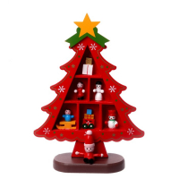 Новогодний сувенир &laquo;Ёлка с ячейками под подарки&raquo;, 14,5 &times; 19,5 см, красная