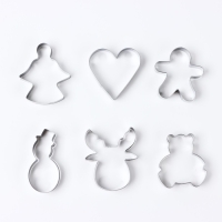 Новый год. Набор форм для печенья &laquo;Новогодние вкусняшки&raquo;, 6 шт