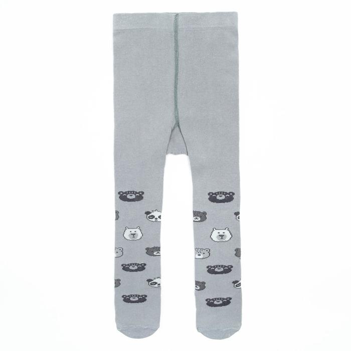 Колготки Крошка Я Колготки Крошка Я "Мишка", серый, рост 62-68 см