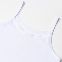 Майка детская для девочки, цвет белый, рост 170 см