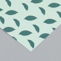 Бумага для скрапбукинга "Листья авокадо" плотность 180 гр набор 10 шт 15,5х17 см