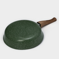 Сковорода Доляна &laquo;Форест&raquo;, d=26 см, стеклянная крышка, съёмная ручка, антипригарное покрытие