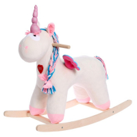 Качалка &laquo;Единорог Эльза&raquo; не музыкальная, цвет бежевый
