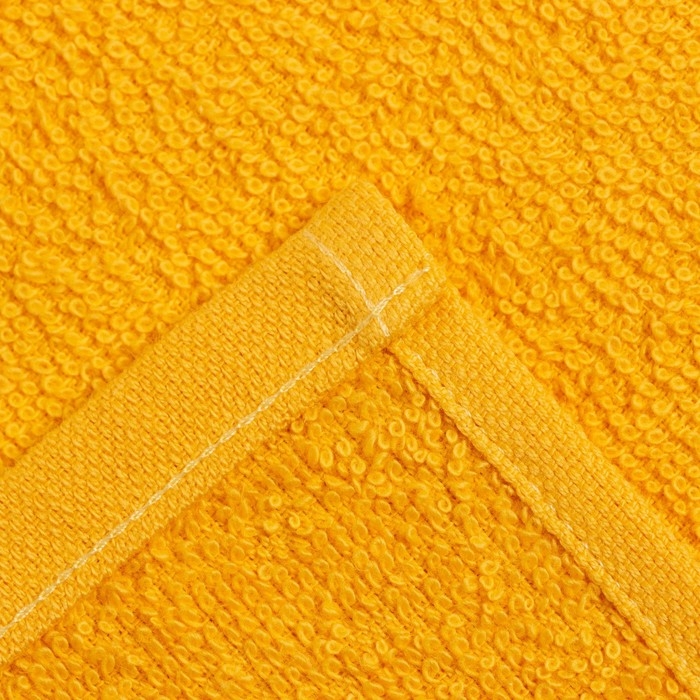 Набор махровых декоративных салфеток Этель Набор махровых декоративных салфеток Этель "Вид 1" 30х30см-3шт, цвет жёлтый, 100% хлопок