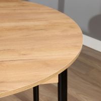 Стол круглый кухонный Цент, 1000х1000х750, Дуб крафт золото