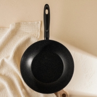 Сковорода Вок алюминиевая с антипригарным покрытием SL Home, d=28, h=7,5 см, индукция, цвет чёрный Сковорода Вок алюминиевая с антипригарным покрытием SL Home, d=28, h=7,5 см, индукция, цвет чёрный