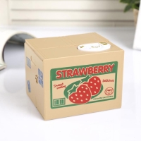 Копилка пластик "Киска прячет монетки" МИКС 10х9х10 см Копилка пластик "Киска прячет монетки" МИКС 10х9х10 см