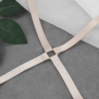 Бретели текстильные, крестообразные, 1 см, цвет бежевый Бретели текстильные, крестообразные, 1 см, цвет бежевый