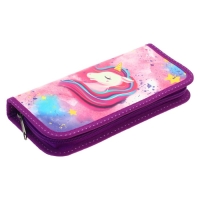 Пенал 1 секция, 90 х 195 х 25 мм, Calligrata "Единорог", ламинированный картон Пенал 1 секция, 90 х 195 х 25 мм, Calligrata "Единорог", ламинированный картон