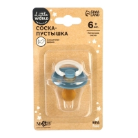 Соска - пустышка латексная ортодонтическая, от 6 мес., цвет синий Соска - пустышка латексная ортодонтическая, от 6 мес., цвет синий