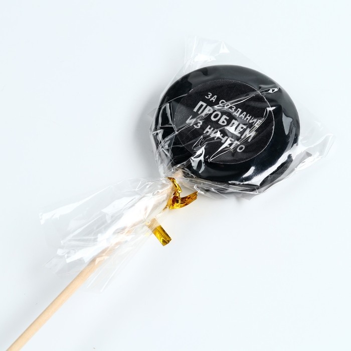 Леденец с печатью на палочке &laquo;За создание проблем&raquo;, : вкус: кола, 25 г.