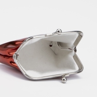 Кошелёк на фермуаре, цвет красный