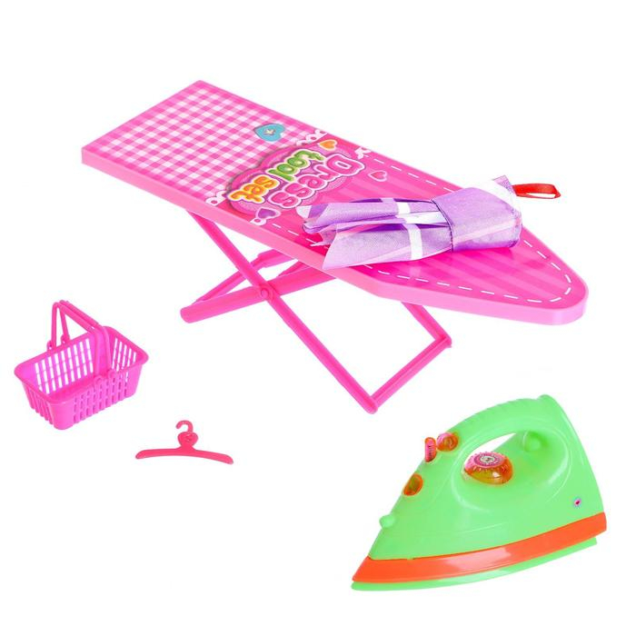 Набор для глажения &laquo;Доска и утюг&raquo;, со световыми и звуковыми эффектами, МИКС