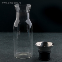 Графин стеклянный с диспенсером «Тео», 600 мл, 8×24 см Графин стеклянный с диспенсером «Тео», 600 мл, 8×24 см