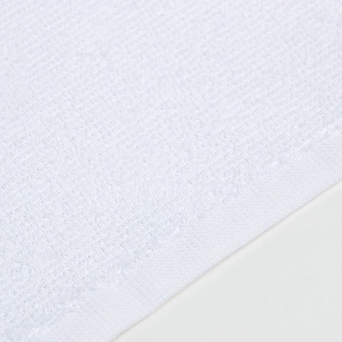 Полотенце  махровое Экономь и Я 70*130 см, цв. белый, 100% хлопок, 350 гр/м2