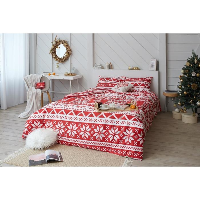 Постельное белье LoveLife 1,5сп Christmas ornament 143*215см,150*225см,50*70см-2шт