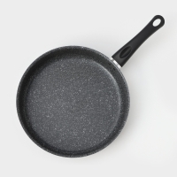 Сотейник Granit, d=28 см, с антипригарным покрытием, стеклянная крышка, цвет серый Сотейник Granit, d=28 см, с антипригарным покрытием, стеклянная крышка, цвет серый