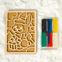 Новогодние пластилиновые картинки &laquo;Новый год! Зайка&raquo;