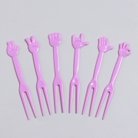 Шпажки &laquo;Рука&raquo;, набор 50 шт., цвет МИКС