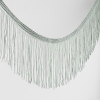 Тесьма декоративная &laquo;Бахрома&raquo;, 10 см, 5 &plusmn; 0,5 м, цвет серый