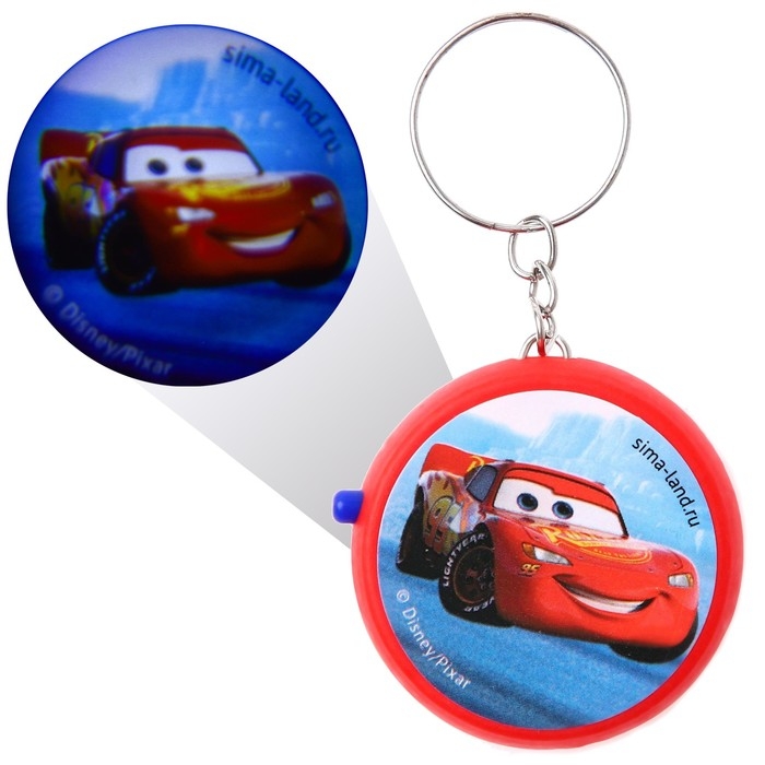 Проектор-брелок &laquo;Тачки&raquo;, свет, цвет красный