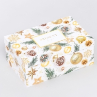 Набор коробок подарочных 15 в 1 &laquo;С Новым годом&raquo;, 12 х 7 х 4 см - 46,6 х 35,2 х 17.5 см, Новый год