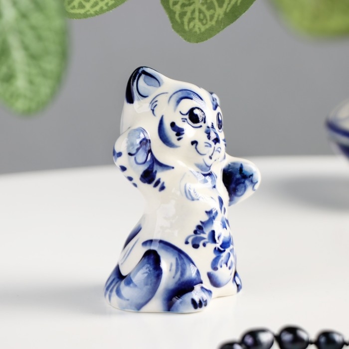 Сувенир &laquo;Кот Феликс&raquo;, 8 см, гжель