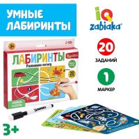 Набор пиши-стирай &laquo;Лабиринты&raquo;, 20 заданий, 3+