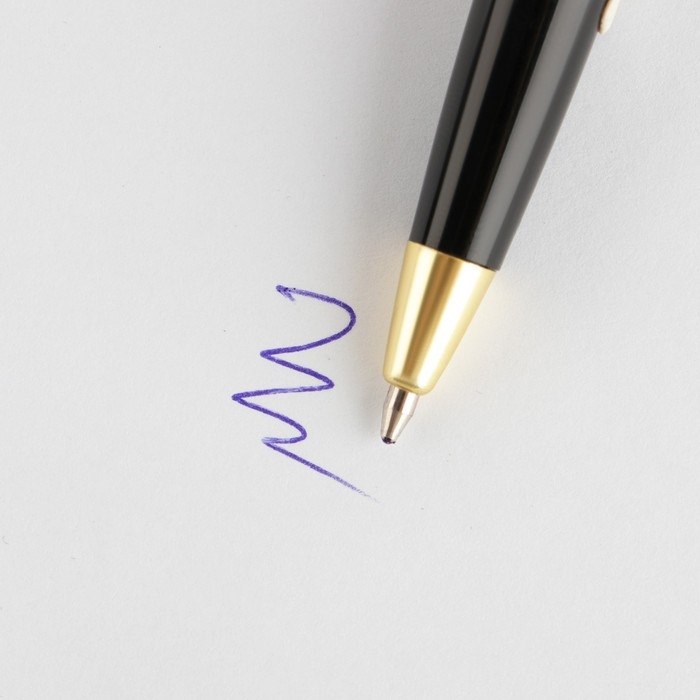 Подарочный набор &laquo;С Днем Защитника Отечества&raquo;: ручка пластик с фигурным клипом и стикеры