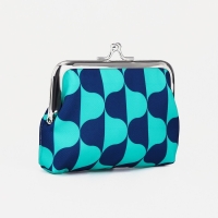 Кошелёк женский на фермуаре, цвет зелёный/синий Кошелёк женский на фермуаре, цвет зелёный/синий