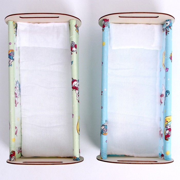 Кроватка &laquo;Люлька&raquo;, с текстилем, МИКС